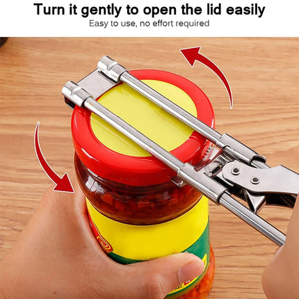 Adjustable Jar Opener Tool, Bottle Cap Opener with Lever Handle for Kitchen – image 6