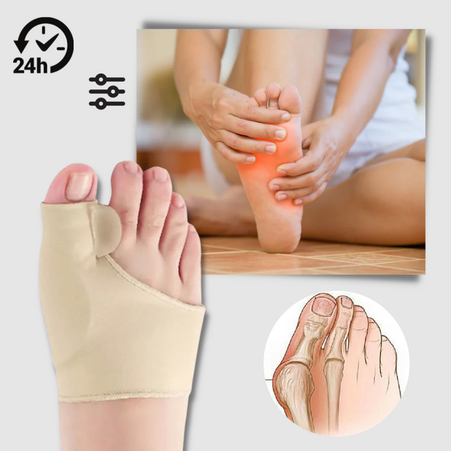 Gel Bunion Corrector for Big Toe, Toe Straightener, Silicone Toe Separator for Bunion Pain Relief