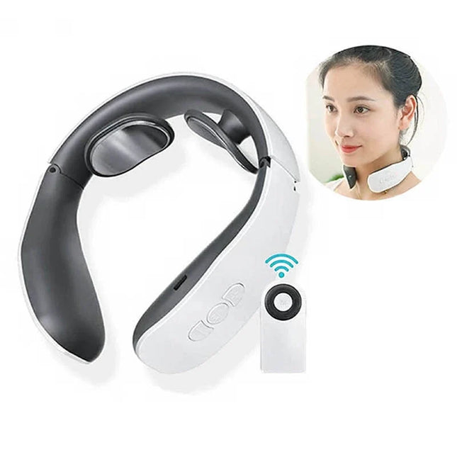 Neck Massager, Electric Pulse Neck and Shoulder Massager with Kneading, Back Massager for Home and Office