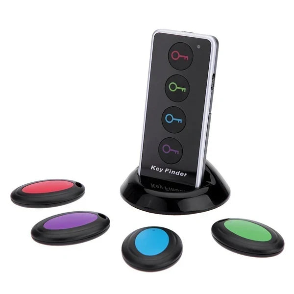 RF Key Finder Wireless 4 in 1 Remote, Anti Lost Wallet Finder with LED Flashlight, Item Finder for Keys and Wallet