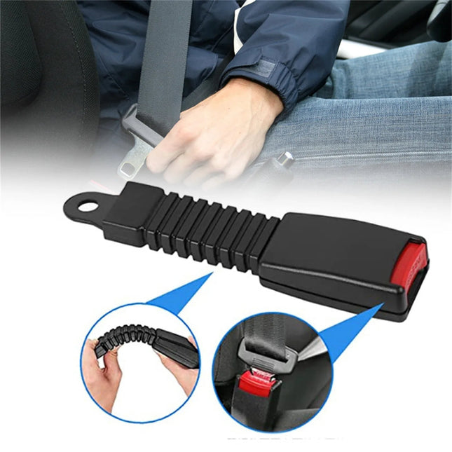 Car Seat Belt Extender for Front and Rear Seats, Rigid Seat Belt Buckle Extender for Adults and Seniors