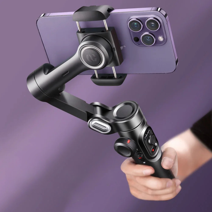 Smartphone Gimbal Stabilizer, 3 Axis Handheld Phone Gimbal with AI Face Tracking