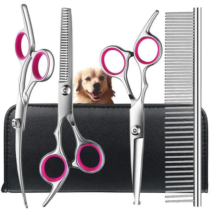 Dog Grooming Scissors Set with Thinning Shears and Comb – image 6