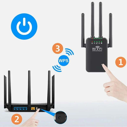 WiFi Extender for Home, WiFi Booster with 6 Antennas – image 4