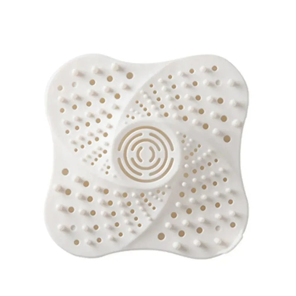 Tuzwa Shower Drain Hair Catcher – Spiral Anti-Clog Drain Cover with Suction Base, Easy-Clean TPR Strainer, 13cm