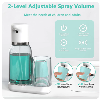 Automatic Mouthwash Dispenser, U-Shaped Cup Holder – image 7