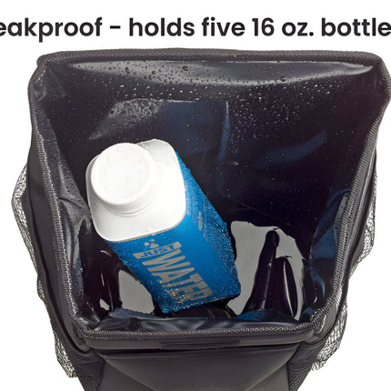 Car Trash Can with Lid, Leakproof Car Garbage Can 2 Gallon with 3 Storage Pockets – image 4