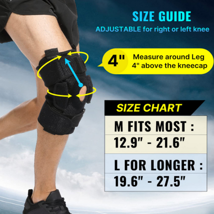 Arthritis Knee Brace Hinged for Meniscus Tear, ACL MCL LCL Knee Stabilizer Brace
