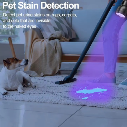 UV Flashlight Black Light, 51 LED 395nm Ultraviolet Blacklight Torch for Pet Urine Detection, Bed Bugs, Scorpions and Resin Curing