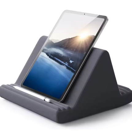 Tablet Stand for Bed, 6 Angle Tablet Pillow Stand with Washable Cover