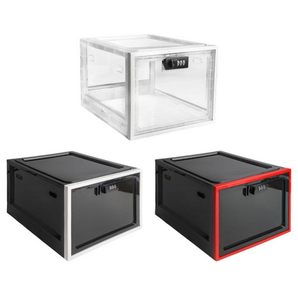 Heavy Duty Lockable Refrigerator Organizer Storage Bin, Medication Lock Box – image 7
