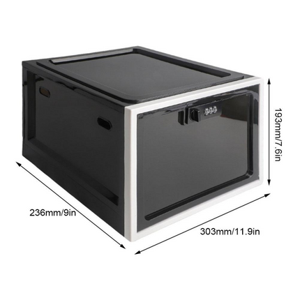 Heavy Duty Lockable Refrigerator Organizer Storage Bin, Fridge Organizer with Combination Lock Box – image 8