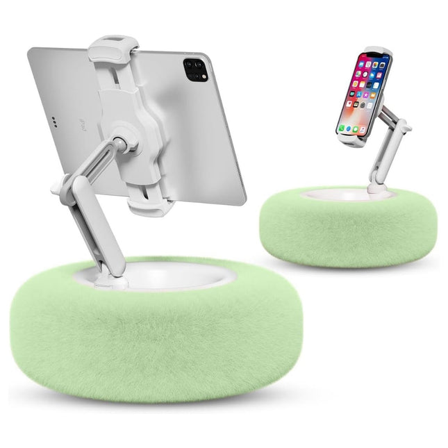 Pillow Phone Holder with Snack Bowl, Hands Free Phone Holder with Adjustable Slot