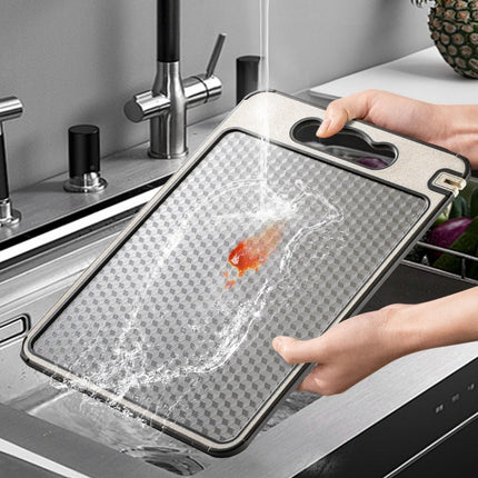 Cutting Boards Stainless Steel Double Sided, Stainless Steel Chopping Board with Juice Groove – image 4
