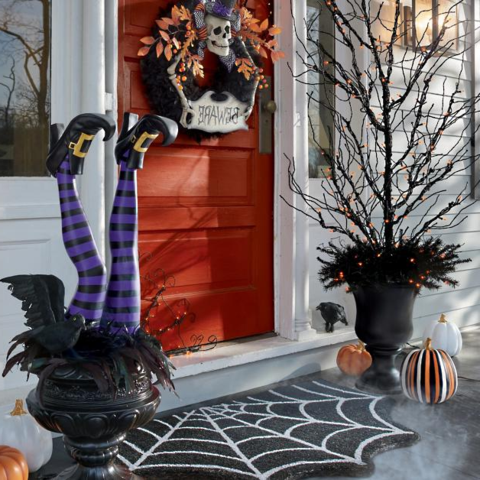 Halloween Yard Decorations, Witch Legs Yard Stakes Set of 2