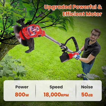 Weed Eater, Wheeled Weed Wacker for Narrow Yard Spaces