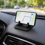 Tuzwa Car Phone Holder for Dashboard – Non-Slip Silicone Phone Mount with 360° Rotation, Hands-Free GPS Stand