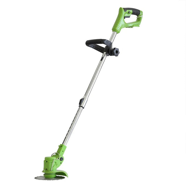 Battery Powered Grass Cutter Machine 24V, Cordless Weed Trimmer for Tall Grass