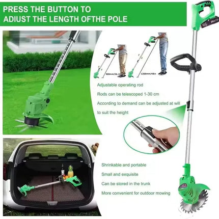 Battery Powered Grass Cutter Machine 24V, Cordless Weed Trimmer for Tall Grass - image 4