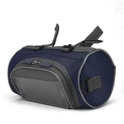 Bike Handlebar Bag with Touchscreen Phone Pocket, Motorcycle Handlebar Bag with Shoulder Strap – image 17