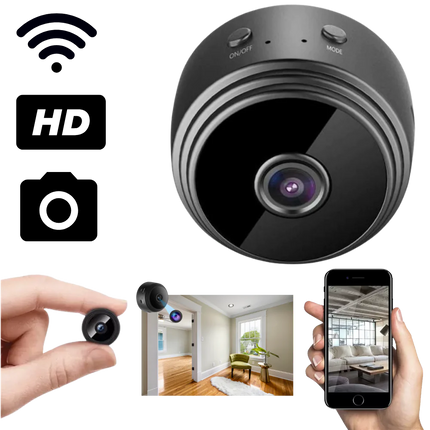 Mini Security Camera Wireless, Home Security Camera with Night Vision, WiFi Nanny Cam for Indoor Baby and Pet