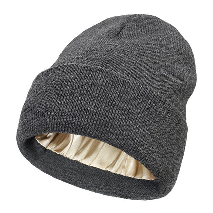 Winter Hats for Women, Satin Lined Beanie for Curly Hair – image 6