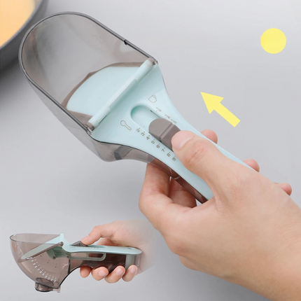 Adjustable Measuring Cup 2 Piece Set, Liquid Measuring Cup for Baking