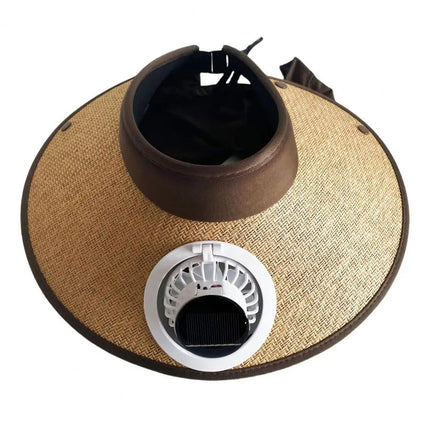 Sun Hat with Fan, Sun Visor Hat for Hiking and Fishing – image 5