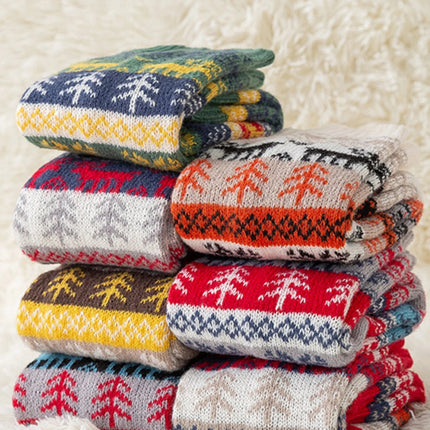 Knit Leg Warmers for Winter, Acrylic Knitted Leg Warmers with Snowflake Pattern