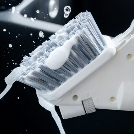 Shower Scrubber with Long Handle, Scrubbing Brush for Floor and Wall