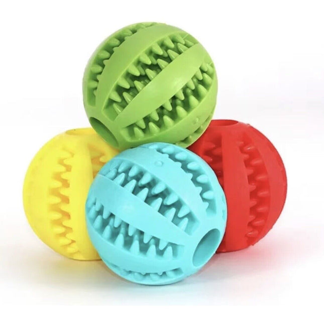 Treat Dispensing Dog Ball, Interactive Dog Toy for Chewers