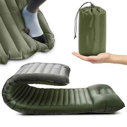 Camping Air Mattress with Integrated Foot Pump, Inflatable Camping Mattress and Portable Mattress