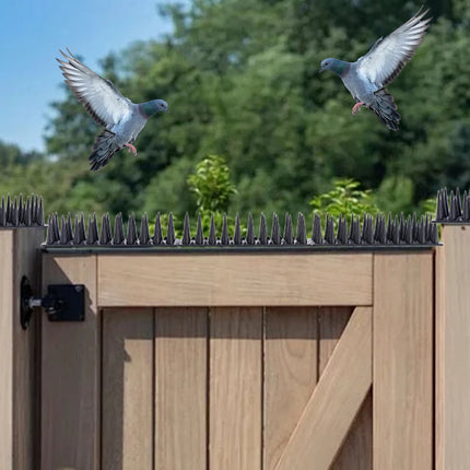 Bird Spikes for Outdoor Roof and Fence, Stainless Steel Bird Control Spikes, 10 Pack Pigeon Spikes for Ledges and Sills