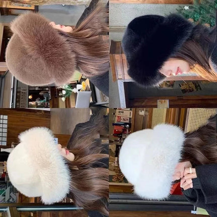 Bucket Hat for Women, Fuzzy Warm Winter Hats for Cold Weather – image 9