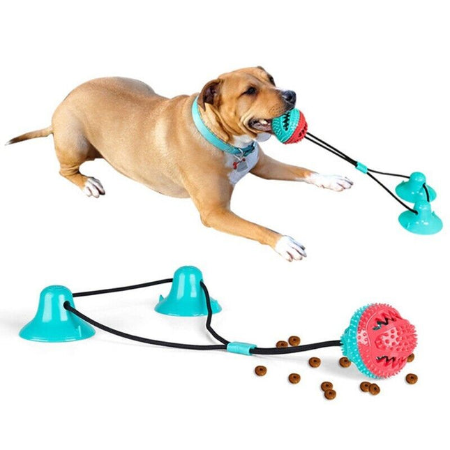 Dog Chew Toy with Suction Cup, Interactive Dog Toy for Solo Play