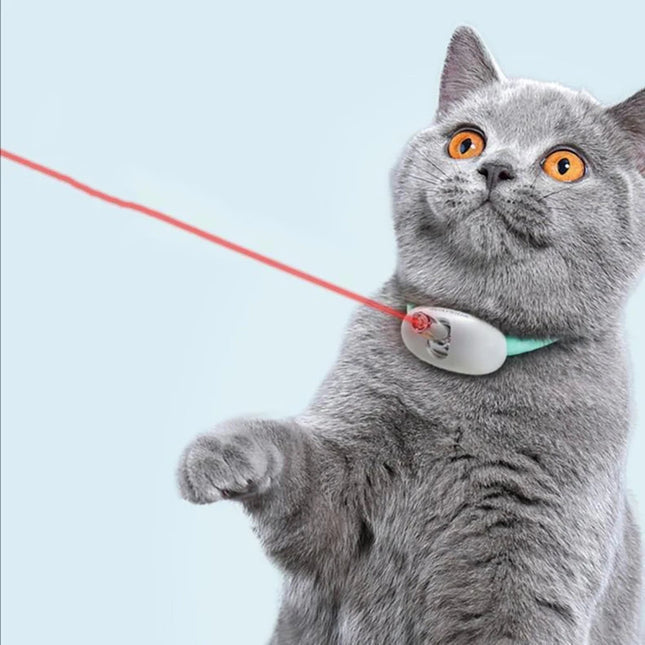 Laser Cat Collar with USB Charging, Interactive Cat Toy with Adjustable Laser Angle