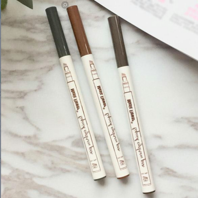 Eyebrow Pen with 4 Fine Tips, Smudge Proof Microblading Brow Pen