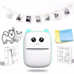 Tuzwa Mini Thermal Label Printer – Bluetooth Inkless Portable Label Maker, 200DPI, Auto-Cutter, iOS & Android