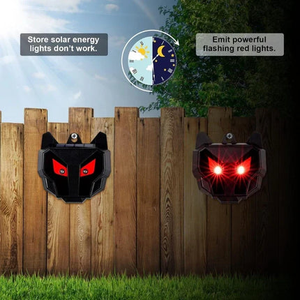 Deer Repellent for Yards, Solar Ultrasonic Animal Repeller 2 Pack
