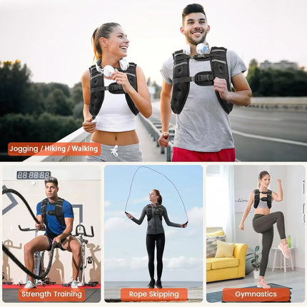 Neoprene Weighted Vest 12 lb or 8 lb, Weighted Vest for Walking and Running – image 4