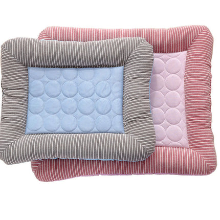 Cooling Dog Bed with Ice Silk, Dog Cooling Mat with Non Slip Bottom