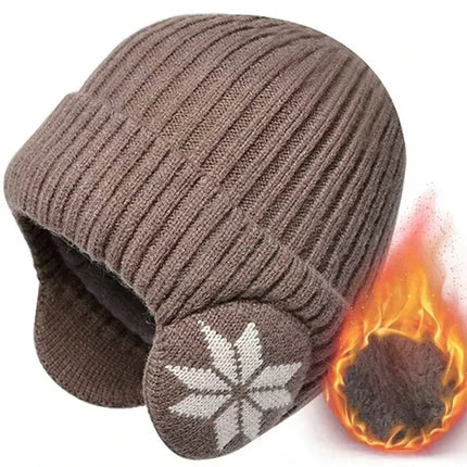 Beanies with Ear Flaps, Plush Lined Knit Beanie for Men and Women – image 8