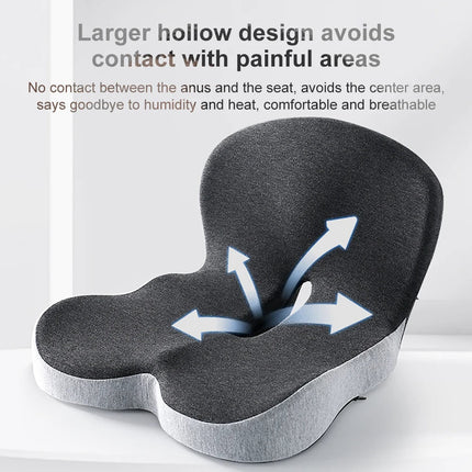 Seat Cushion for Office Chair, Memory Foam Car Seat Cushion with Lumbar Pillow – image 4