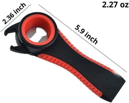 Bottle Opener 6 in 1, Bottle Cap Opener for Pull Tabs and Safety Seals