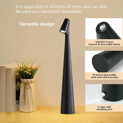 Table Lamp Cordless Rechargeable, Battery Powered Lamp and Reading Light – image 5