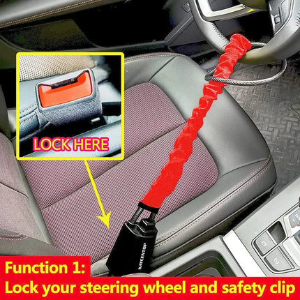 Steering Wheel Locks for Cars and SUVs, Heavy Duty Car Anti Theft Device – image 5