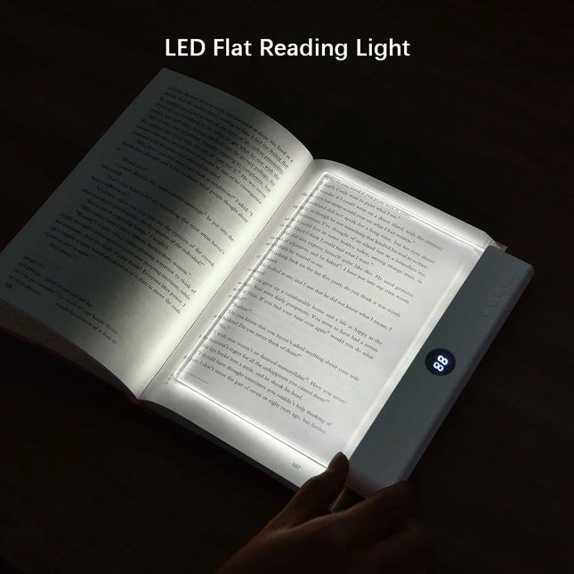 Book Light for Reading at Night, Flat Panel Reading Lamp