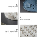 Tuzwa Shower Drain Hair Catcher – Spiral Anti-Clog Drain Cover with Suction Base, Easy-Clean TPR Strainer, 13cm