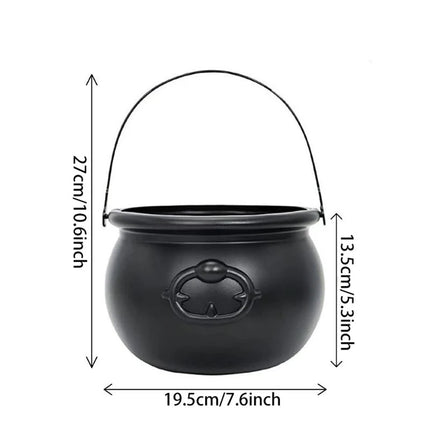 Halloween Candy Bowl, Witch Cauldron Trick or Treat Bucket