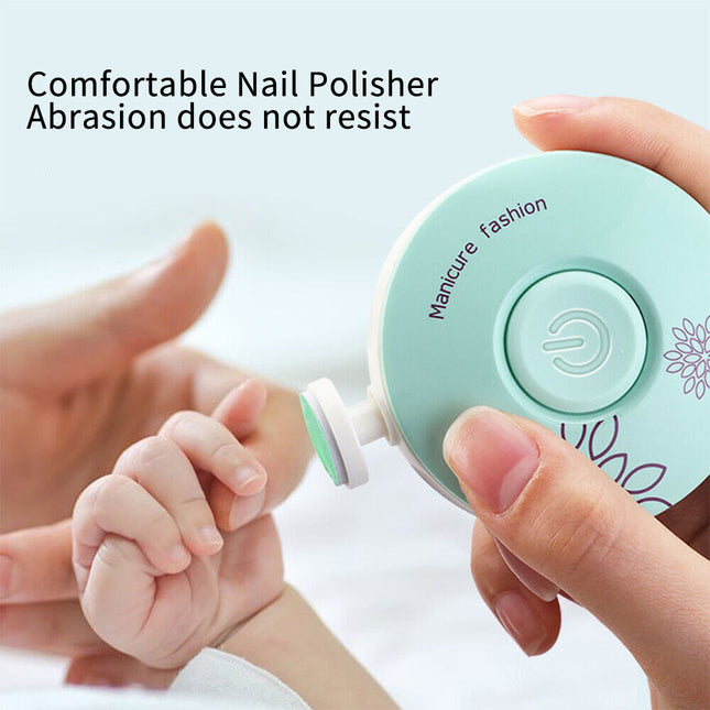 Newborn Nail Trimmer with 6 Grinding Heads, Battery Operated Nail Trimmer (2)